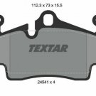 TEXTAR 2454101 Brake Pad Set, disc brake for PORSCHE