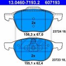 ATE 13.0460-7193.2 Brake Pad Set, disc brake for FORD, MAZDA, VOLVO