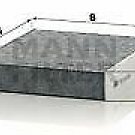 MANN CUK25006 Filter, interior air for PORSCHE