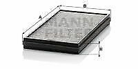 MANN CUK3124-2 Filter, interior air for ALPINA, BMW, ROLLS-ROYCE