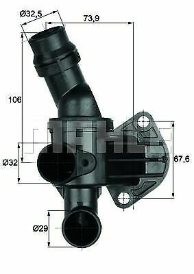 BEHR TI687 Thermostat, coolant for AUDI, SEAT, SKODA, VW
