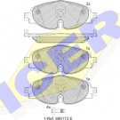 ICER 182111-204 Brake Pad Set, disc brake for AUDI, SEAT, SKODA, VW