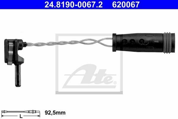 ATE 24.8190-0067.2 Warning Contact, brake pad wear for MERCEDES-BENZ