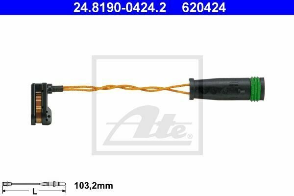 ATE 24.8190-0424.2 Warning Contact, brake pad wear for MERCEDES-BENZ, VW