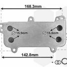 VAN WEZEL 58013707 Oil Cooler, engine oil for VW