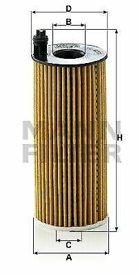 MANN HU6004X Oil Filter for ALPINA, BMW, MINI, TOYOTA