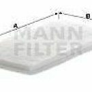 MANN CU2603 Filter, interior air for MERCEDES-BENZ, VW