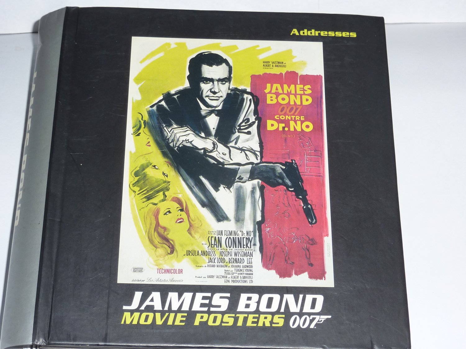 JAMES BOND Movie Posters 007 Address Book Brand New