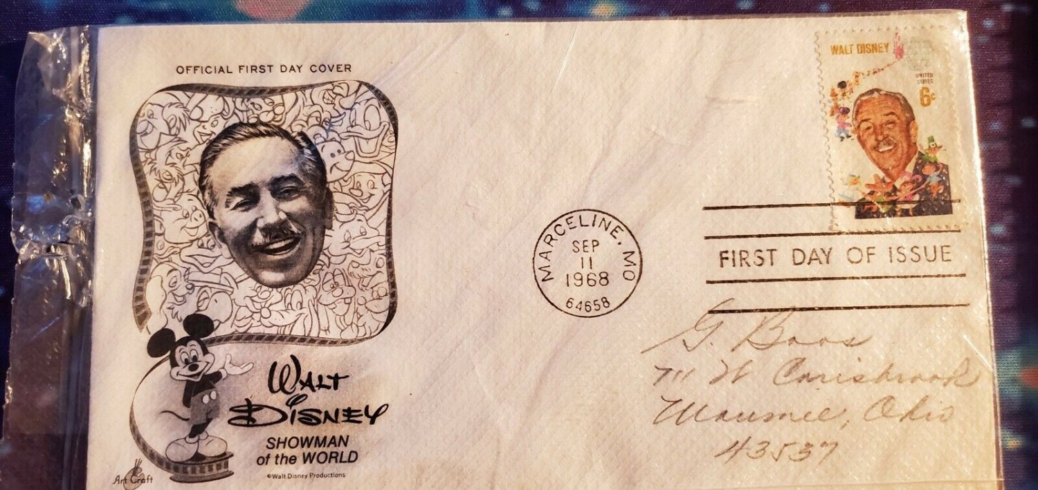 Walt Disney 6c Stamp First Day Cover Artcraft Cachet Sc#1355 Mickey Mouse CL452