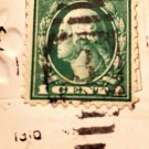 1 cent green Washington US Stamp #544 1c Perf 11 Used