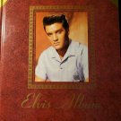 ELVIS ALBUM. Hardcover book, red leather. 319 pages, 1991. With clippings.