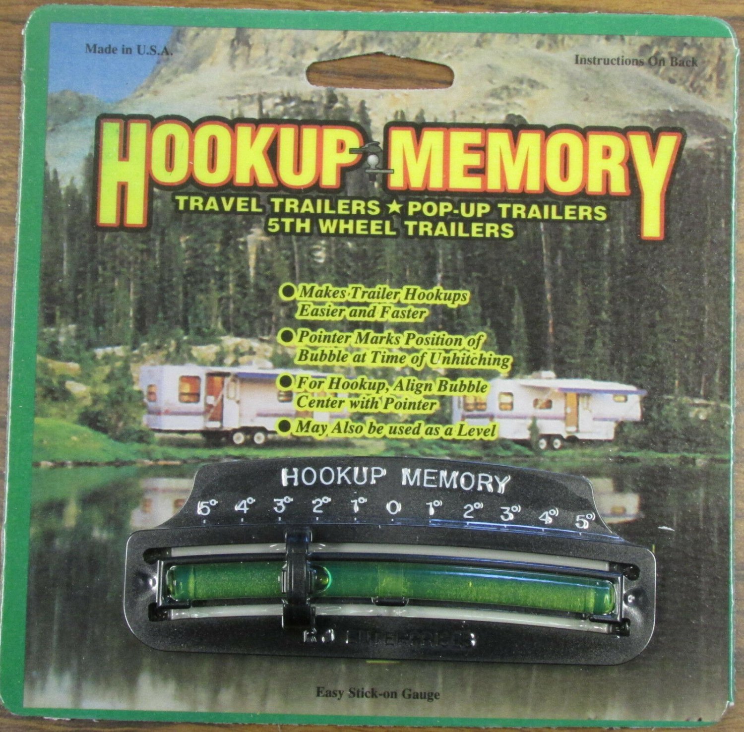 Hookup Memory Slide Level RV, Travel, Pop Up, and 5th Wheel Trailer Loose only