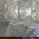 Special 9 piece set 1/16" Clear Acrylic Quilting Templates Made in USA 15% off