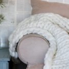 Chunky knit blanket