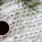Chunky knit blanket