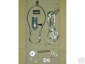 lamp parts- complete sets silver- do your own
