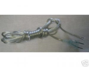 Lamp part  8' silver lamp cord