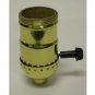 Lamp parts: Solid brass 3-way socket to wire lamp (TR-426)
