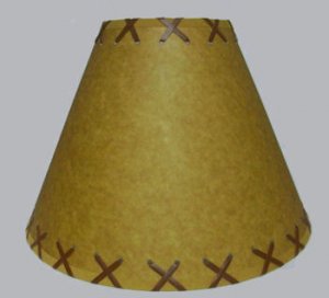 12" rustic lamp shades with laceing