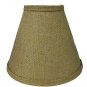 Burlap 9" lamp shade with regular clip-on