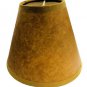Faux oiled kraft hardback chandelier lamp shades- no lace