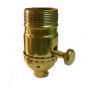 Lamp parts: Solid brass off/on uno threaded skt  TR-441
