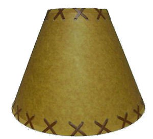 Lamp shades: 16" rustic laced lamp shades       OKL-16