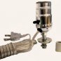 Lamp parts: silver pre-wired bottle kits - 3/4" adapter- silver cord BK-10