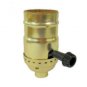 Lamp part: brass nite-lite socket, shell, cap (TR-44)