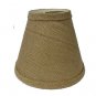 Burlap chandelier lamp shades: 3" x 6" x 5"