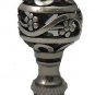 Lamp parts: PIERCED BALL BRUSHED NICKEL LAMP SHADE FINIAL