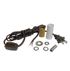 Lamp parts: Mini-lamp kit cand skt - cord w line switch