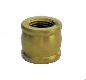 Lamp parts:unf br coupling 1/2" hole x 3/8" hole TV-86