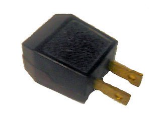 Lamp parts:dark brown 2-pole 2-wire plugs for SPT-1, SPT-2, or rayon wire TR-335