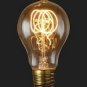 Lot of 6 vintage style quad loop filament light bulb 25W 120V