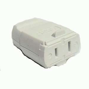 Lamp parts: 2-pole 2-wire white female plugs         TR-339