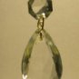 Lamp parts: lot of 50  2 1/4" crystal glass prism with brass pins TZ-21