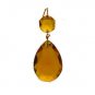 Lamp parts: 2 1/4" amber glass colored  prisms TZ-390