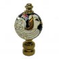 Lamp parts: Colored Cloisonne bird lamp shade finials