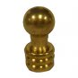 Lamp parts: burnished and laquered brass ball knob lamp shade finial  TV-284