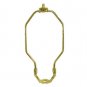 lamp parts: Lot of 10  9"  polished brass harps TG-714