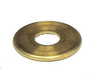 Lamp parts: 1 1/2" turned solid unfinished brass check rings  1/2" hole TV-129