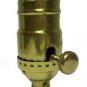 Lamp parts: Solid brass off/on turn knob socket TR-441X