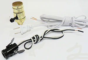 Lamp parts:Nite-lite lamp kit w/white cord, TR-209, TR-44