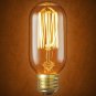 Lot of 6 clear cage vintage style filament light bulb 40W 120V