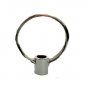 Lamp parts: close-out NICKEL DIE-CAST LOOP WITH WIREWAY