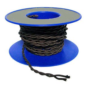 BLACK TWISTED RAYON WIRE- 18 GA 2-WIRE VINTAGE-STYLE $1.80 A FT FREE SHIPPING