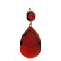 Lamp parts: large red crystal  colored  prisms TZ-392R
