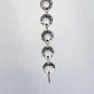 Lamp part: crystal glass prism 34" strand TZ-440 brass