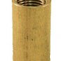 Lamp parts: 7/8" long unfinished brass coupling 3/8" threaded holes   TV-95